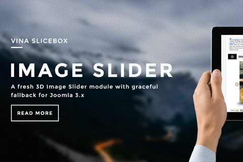 Joomla расширение Vina Slicebox Image Slider