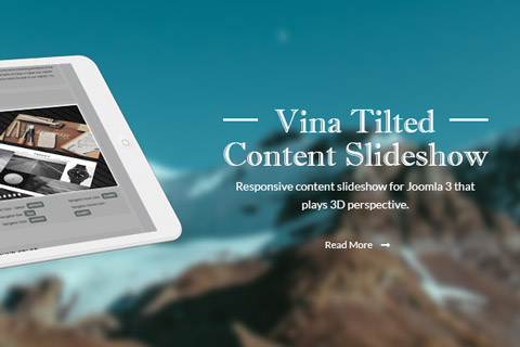 Joomla расширение Vina Tilted Content Slideshow