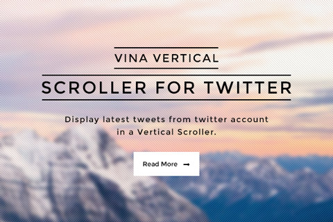 Joomla расширение Vina Vertical Scroller for Twitter