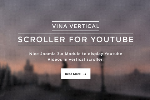 Joomla расширение Vina Vertical Scroller for Youtube