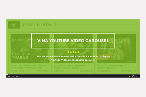 Vina Youtube Video Carousel