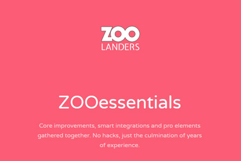 Joomla расширение ZOOessentials Pro