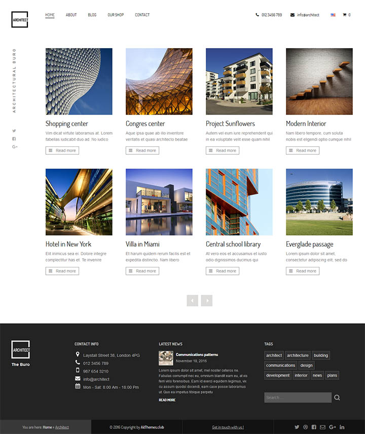 WordPress шаблон AitThemes Architect