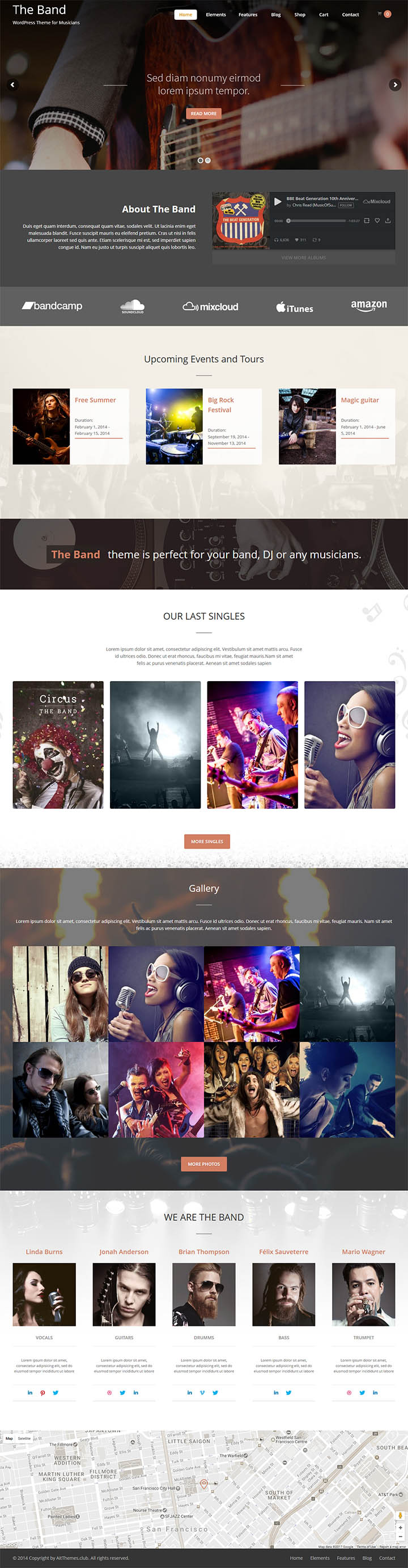 WordPress шаблон AitThemes Band