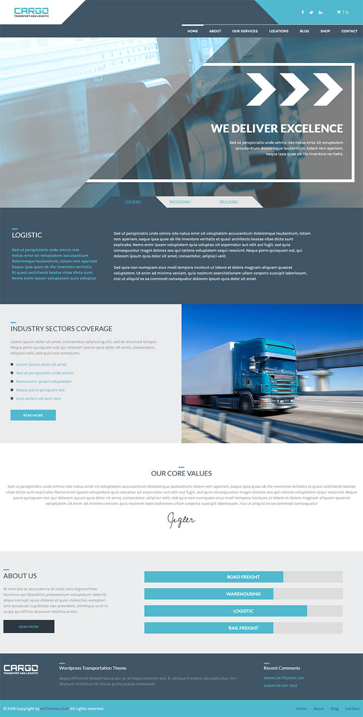 WordPress шаблон AitThemes Cargo