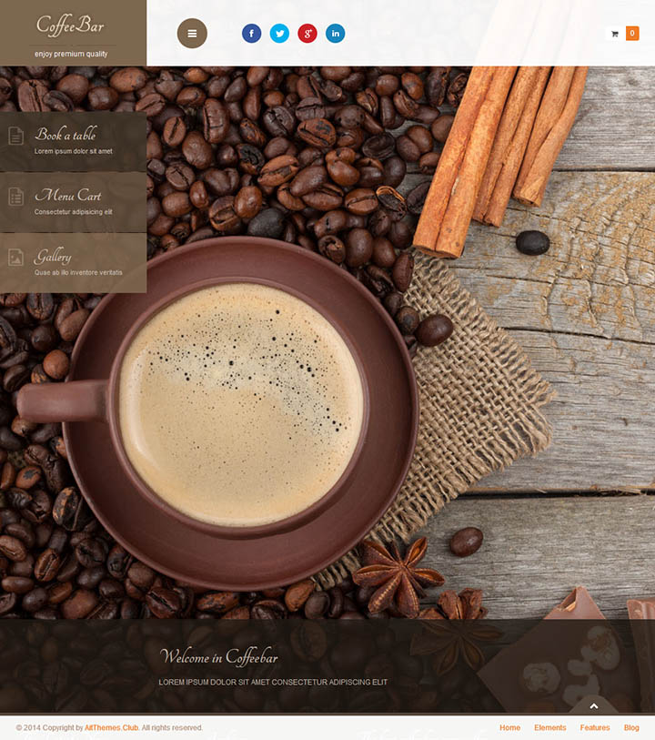 WordPress шаблон AitThemes Coffeebar