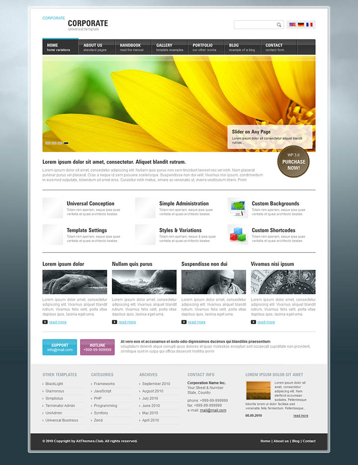 WordPress шаблон AitThemes Corporate Easy