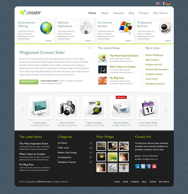 WordPress шаблон AitThemes Creator