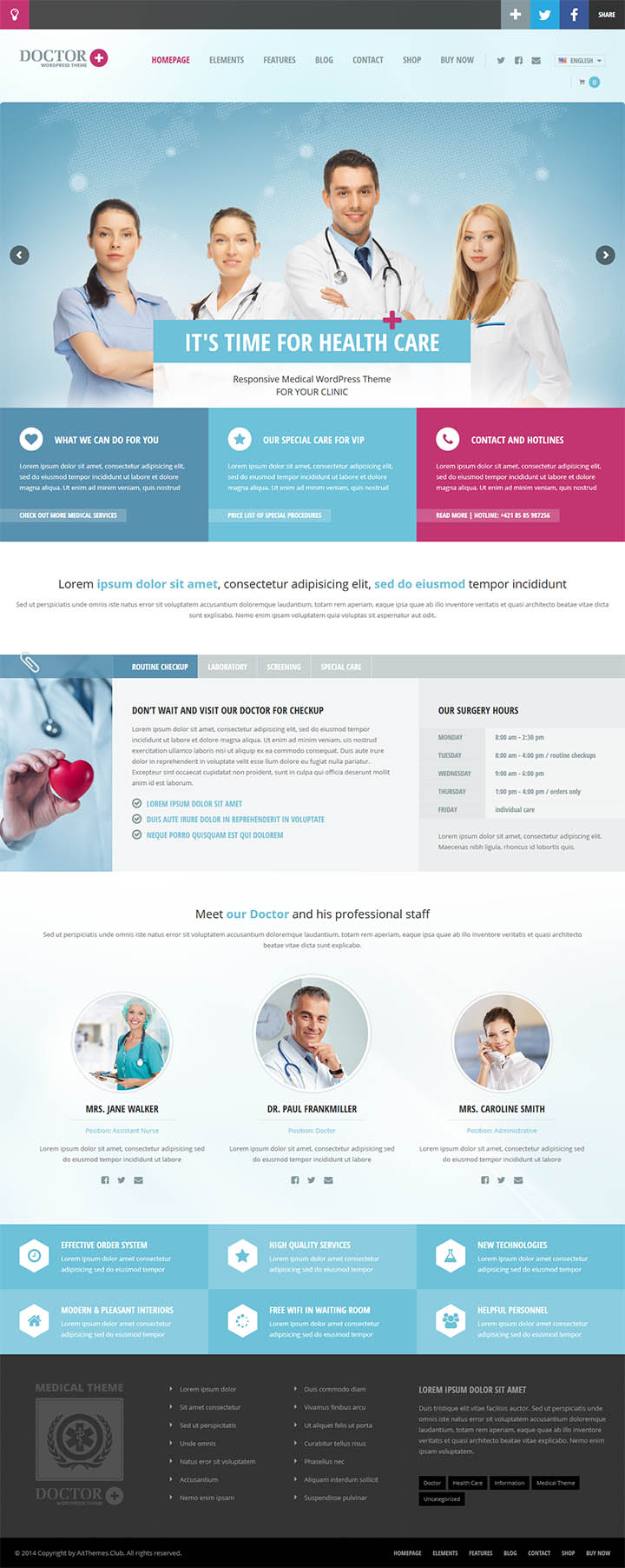 WordPress шаблон AitThemes Doctor+