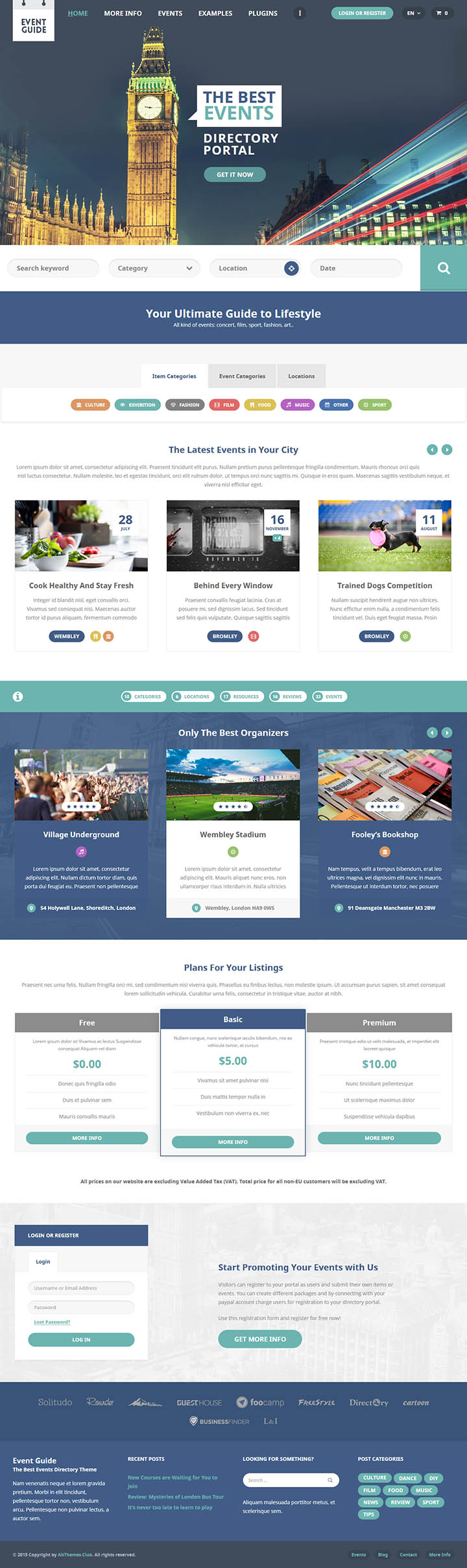Шаблон AitThemes Event Guide WordPress шаблон AitThemes Event Guide