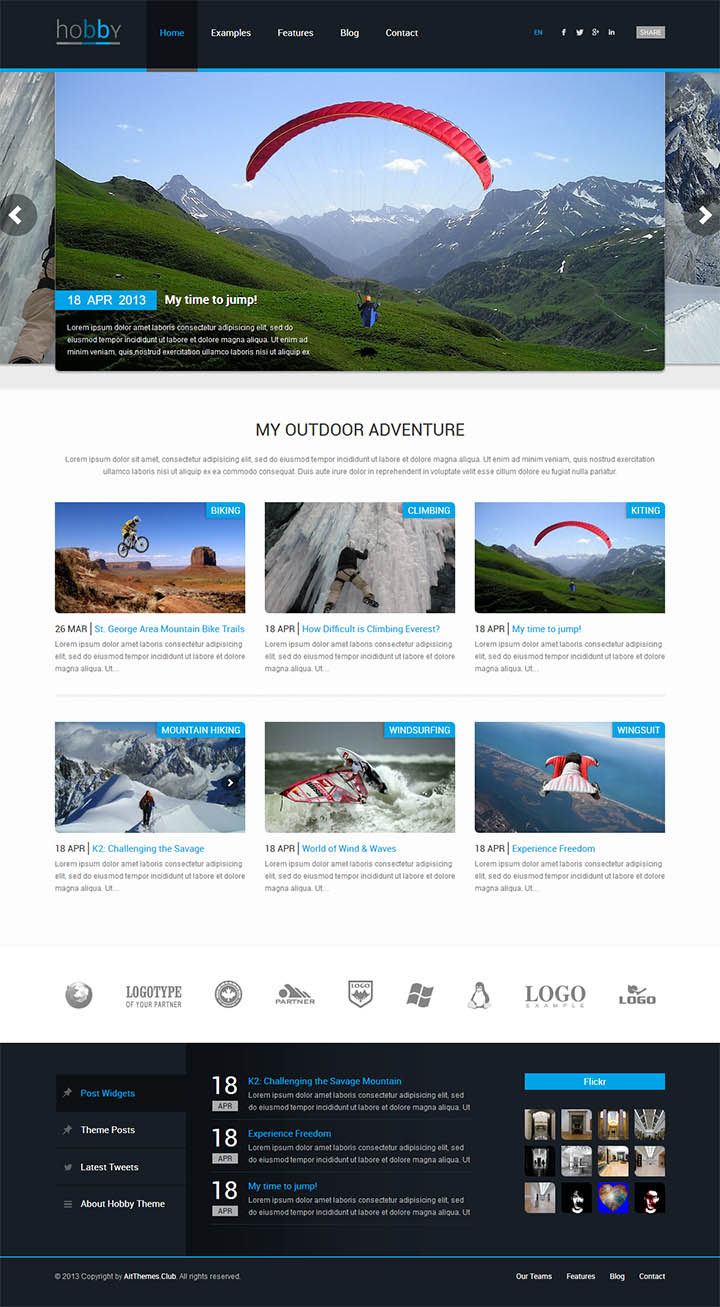 WordPress шаблон AitThemes Hobby