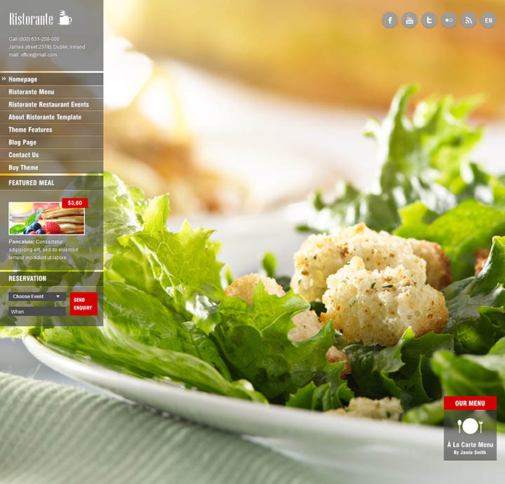 WordPress шаблон AitThemes Ristorante