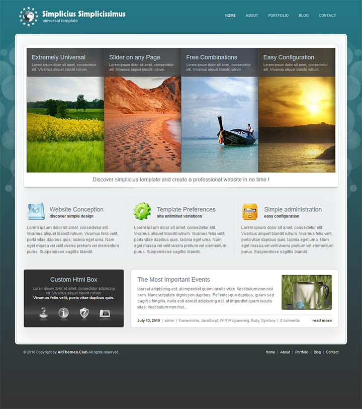 WordPress шаблон AitThemes Simplicius