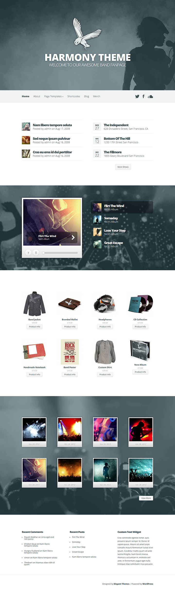 WordPress шаблон ElegantThemes Harmony