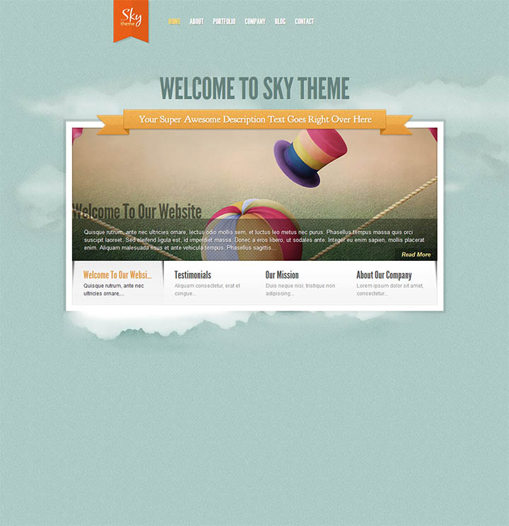 WordPress шаблон ElegantThemes Sky