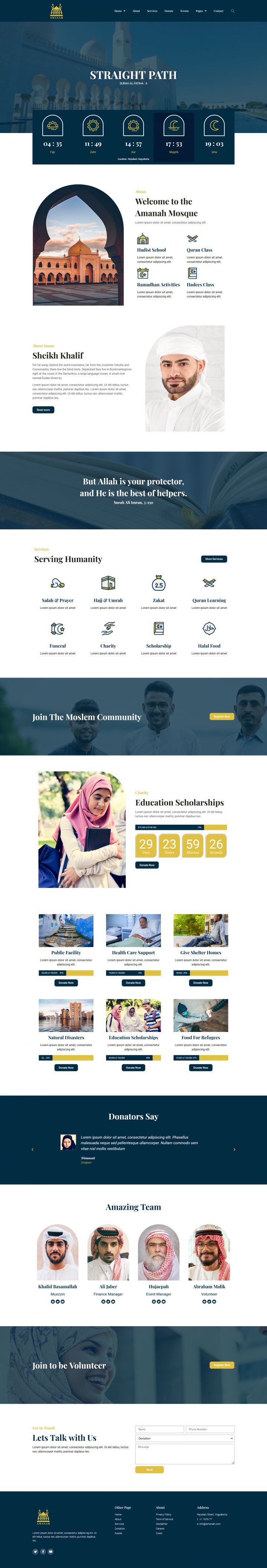 WordPress шаблон ThemeForest Amanah