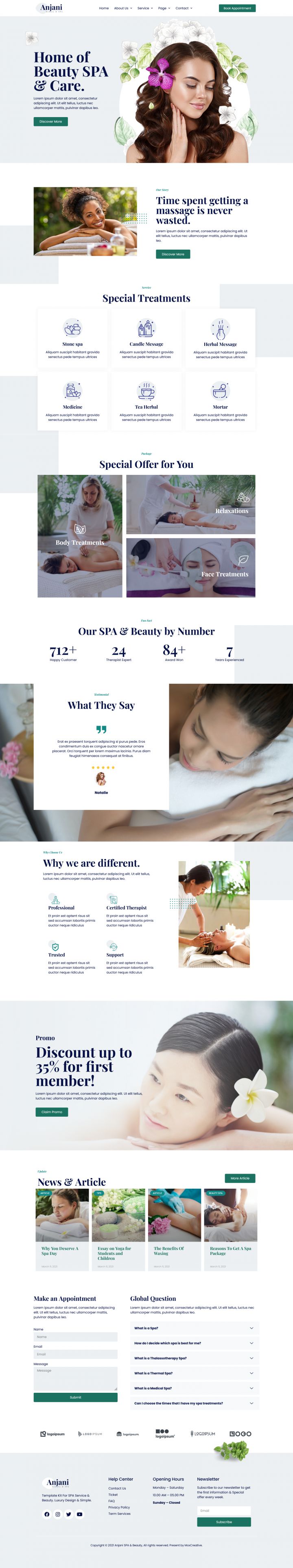 WordPress шаблон ThemeForest Anjani