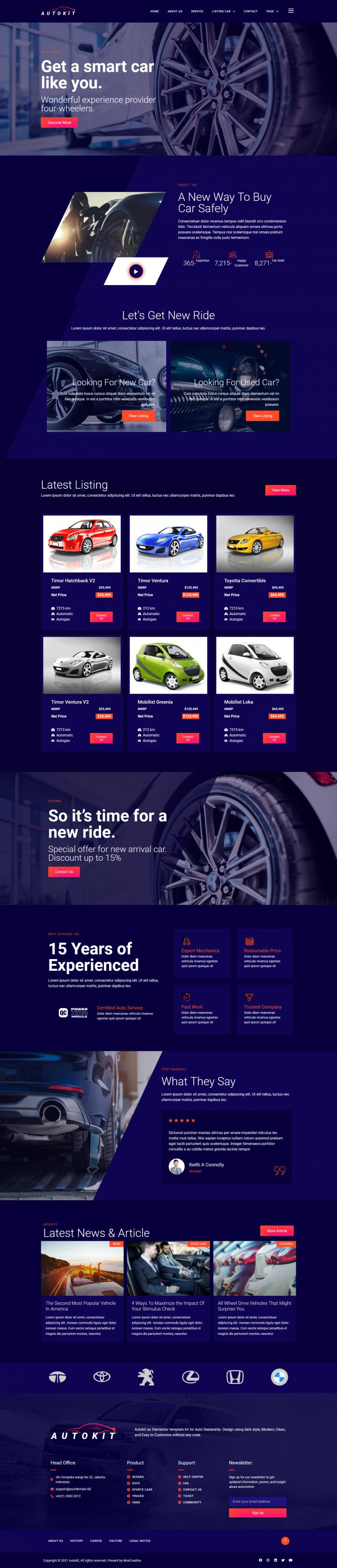 WordPress шаблон ThemeForest AutoKit