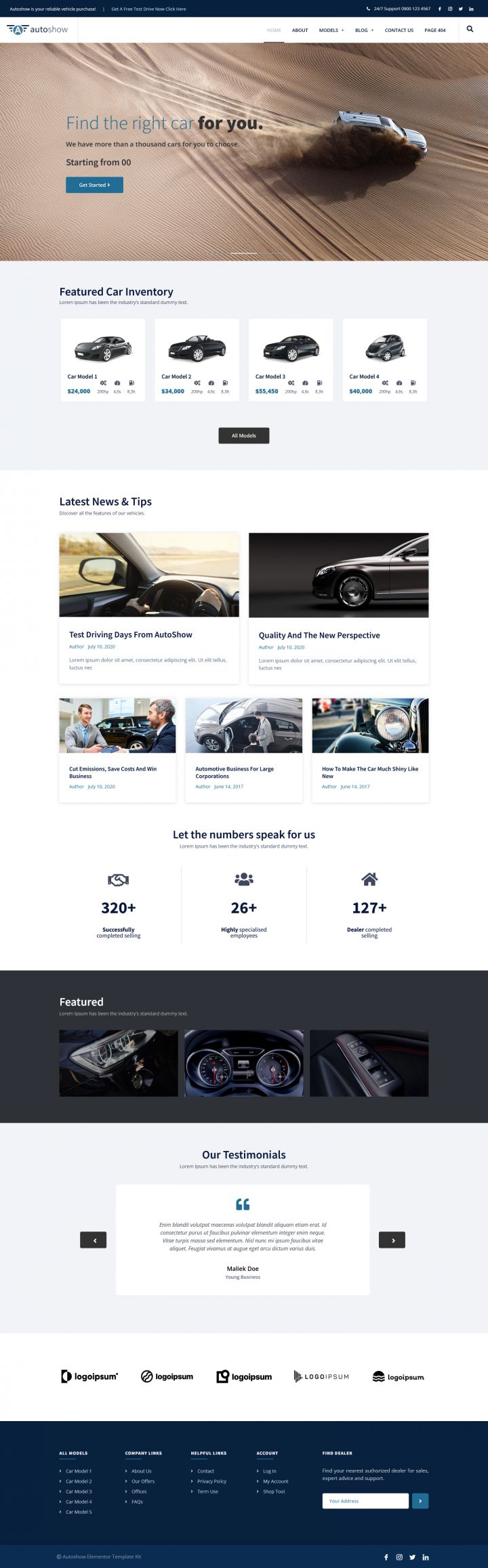 WordPress шаблон ThemeForest AutoShow