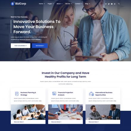 ThemeForest BiziCorp