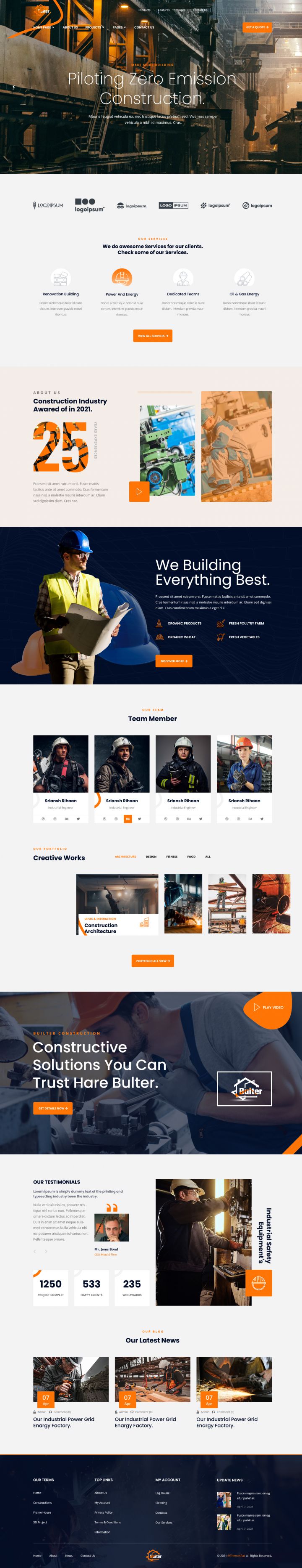 WordPress шаблон ThemeForest Bulter