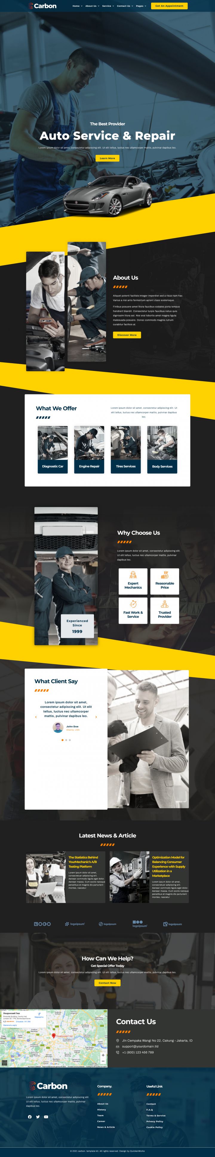 WordPress шаблон ThemeForest Carbon