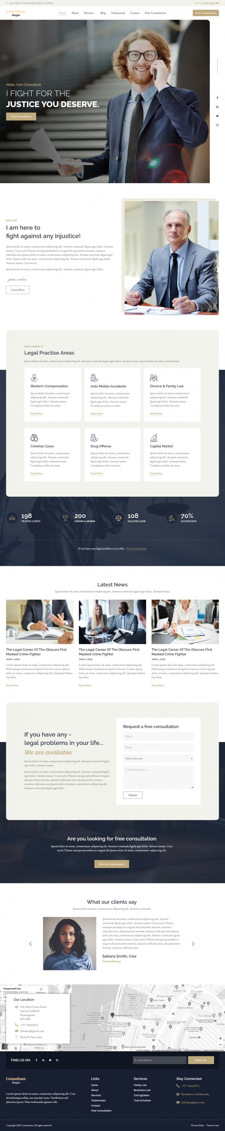 WordPress шаблон ThemeForest Consultants