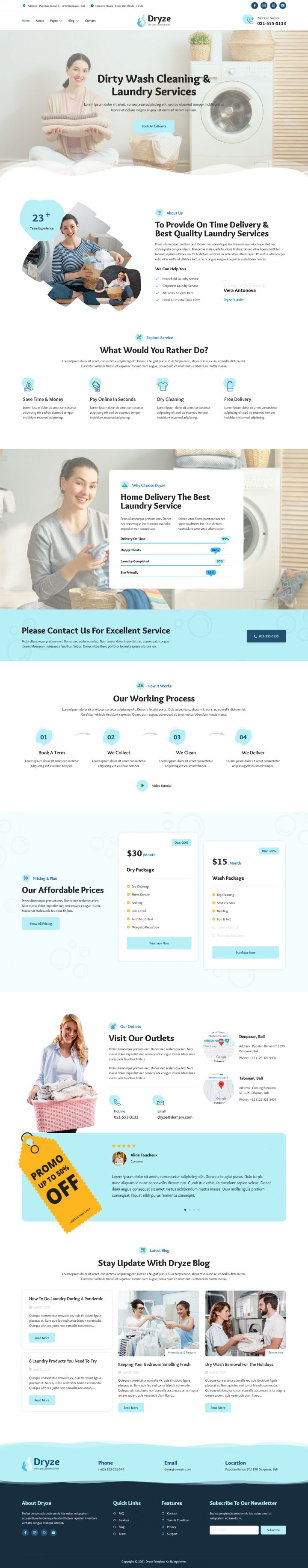 WordPress шаблон ThemeForest Dryze