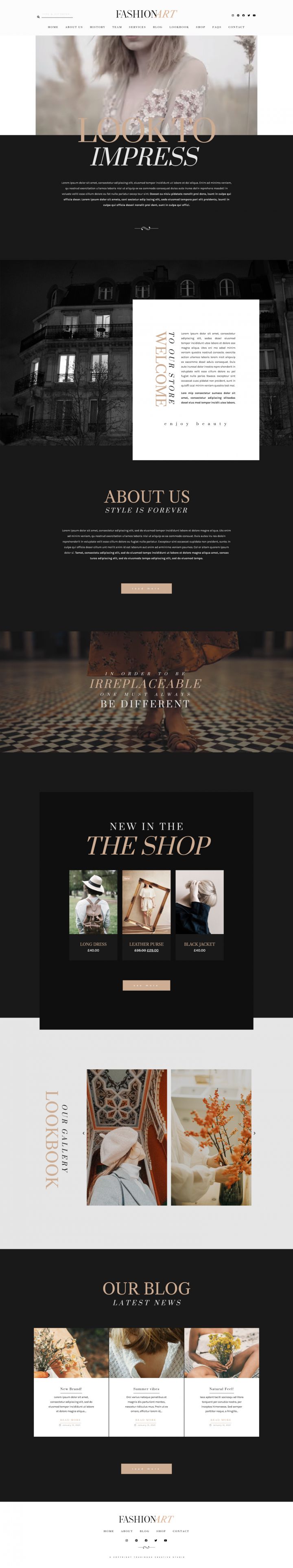 WordPress шаблон ThemeForest Fashion Art