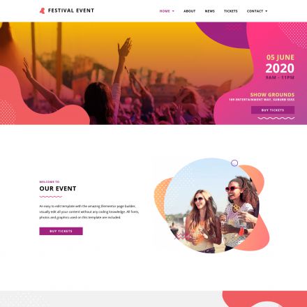 ThemeForest Festival Events