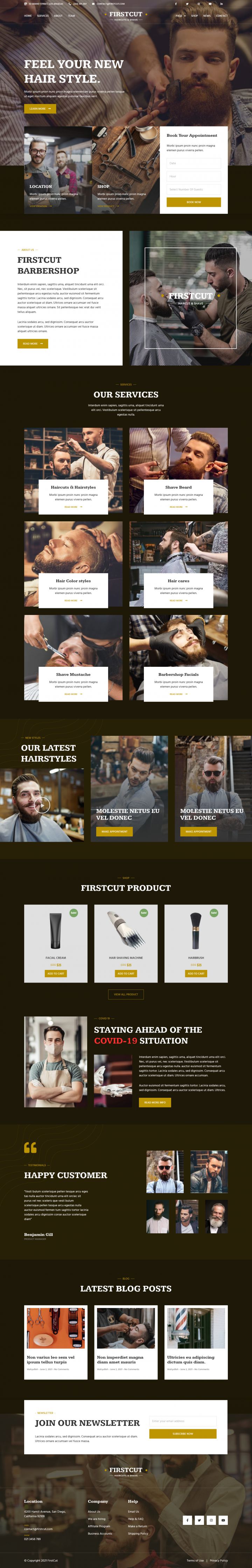 WordPress шаблон ThemeForest FirstCut