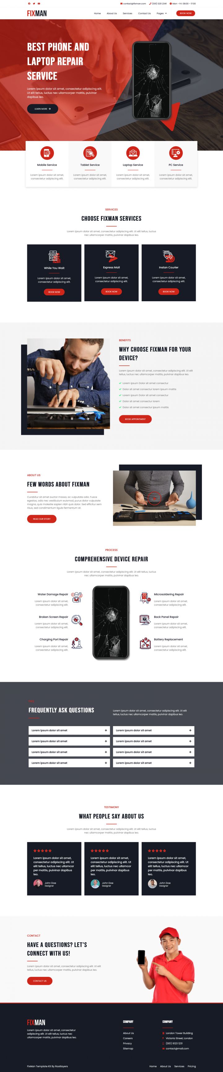 WordPress шаблон ThemeForest Fixman