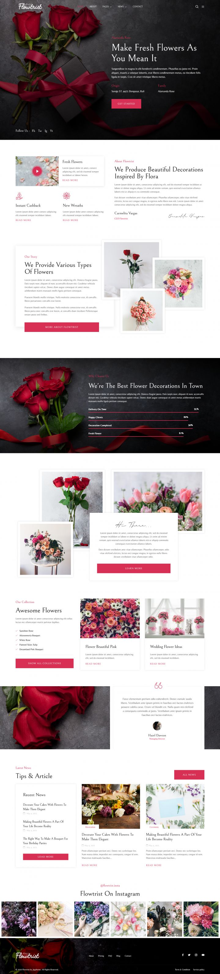 WordPress шаблон ThemeForest Flowtrist