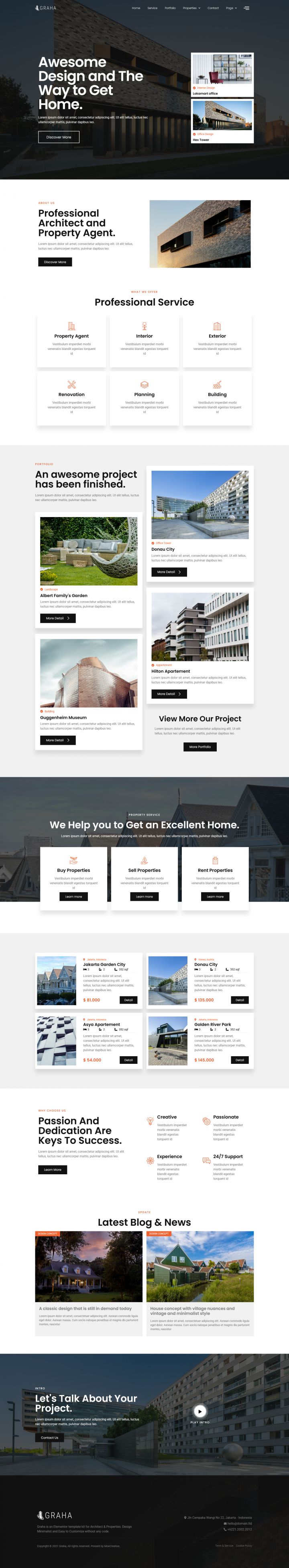 WordPress шаблон ThemeForest Graha