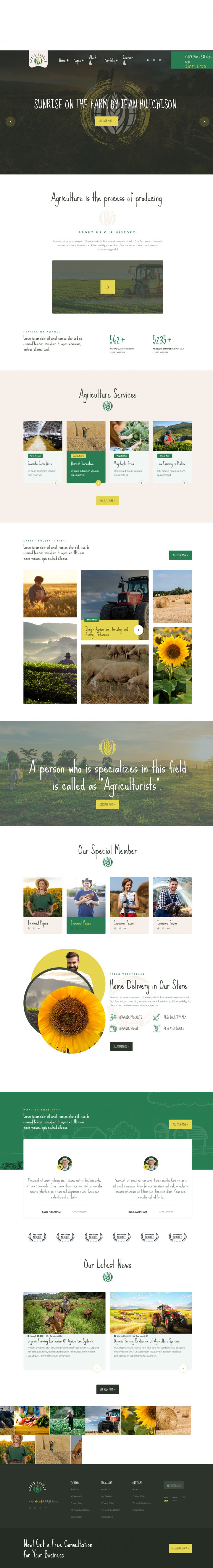 WordPress шаблон ThemeForest Grain Grower