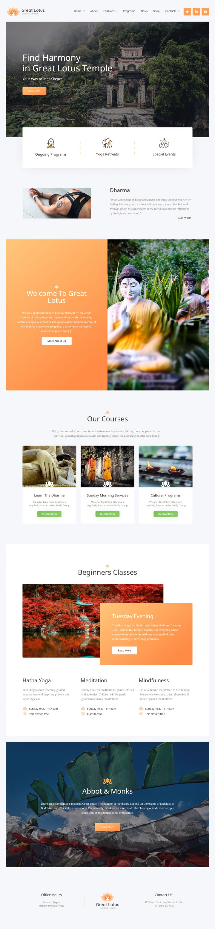 WordPress шаблон ThemeForest Great Lotus