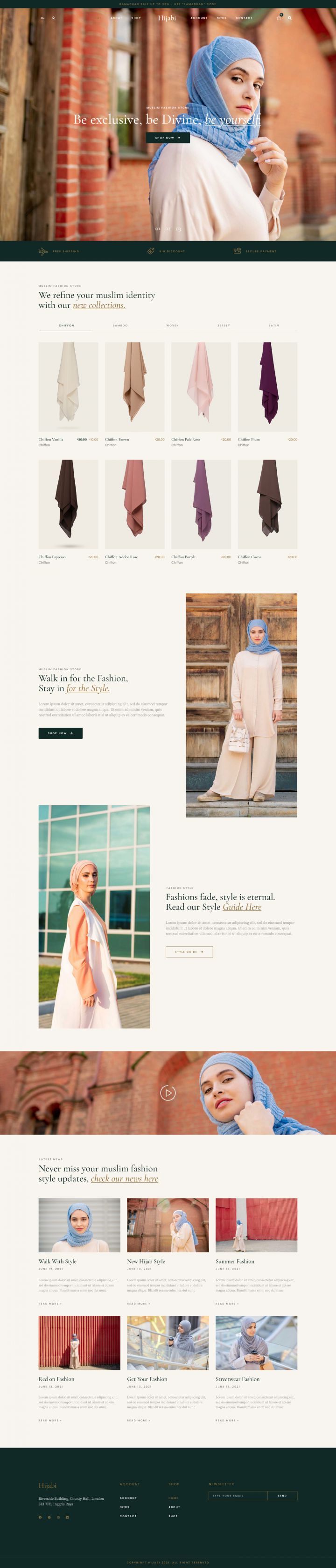 WordPress шаблон ThemeForest Hijabi