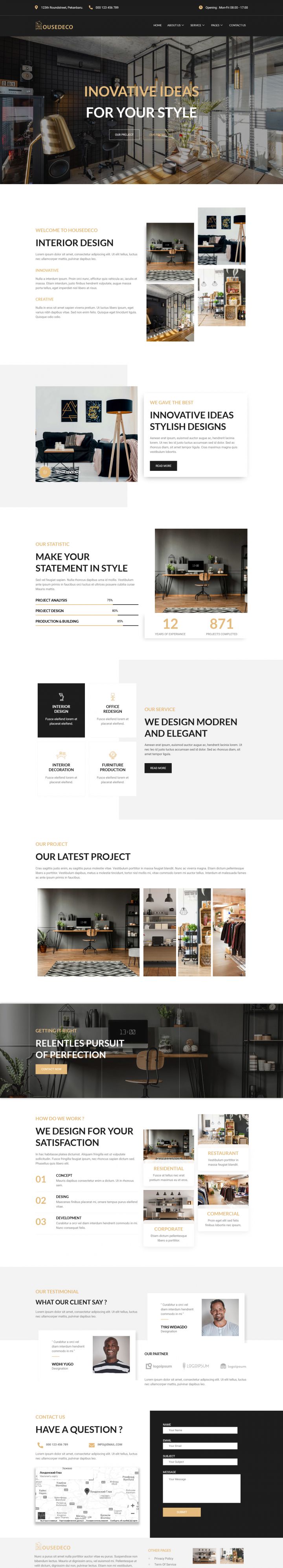 WordPress шаблон ThemeForest Housedeco