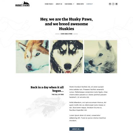 ThemeForest HuskyPaws