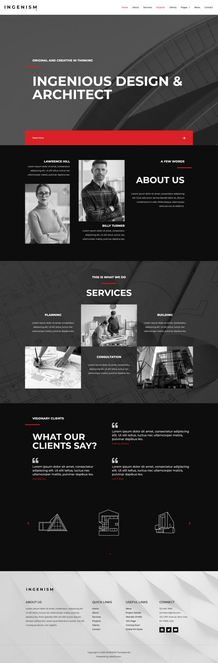 WordPress шаблон ThemeForest INGENISM