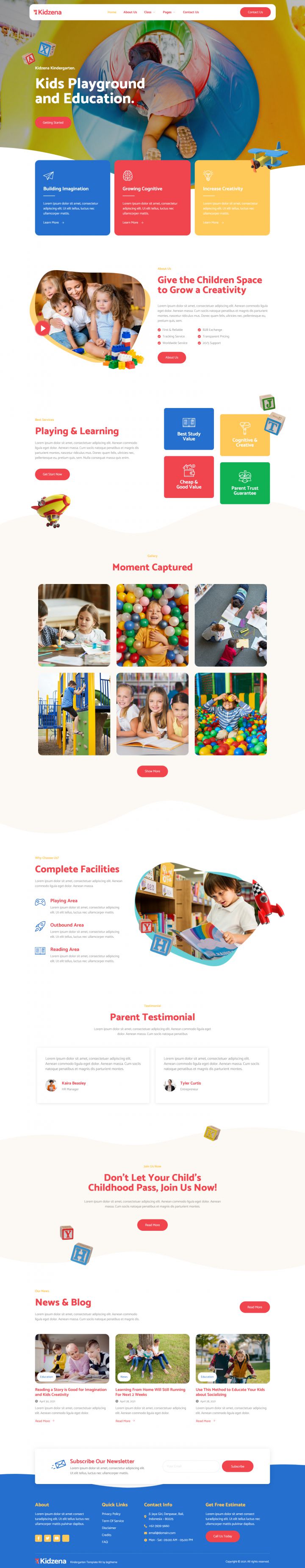 WordPress шаблон ThemeForest Kidzena