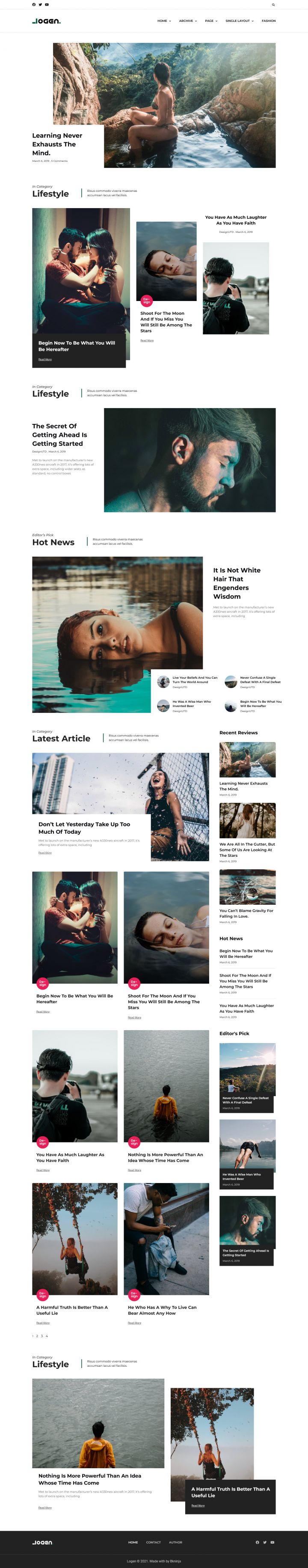 WordPress шаблон ThemeForest Logen