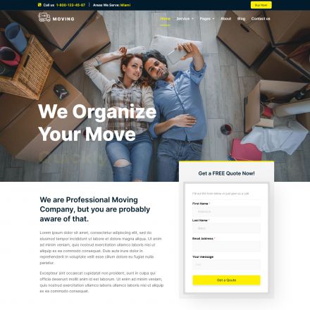 ThemeForest Moving Service