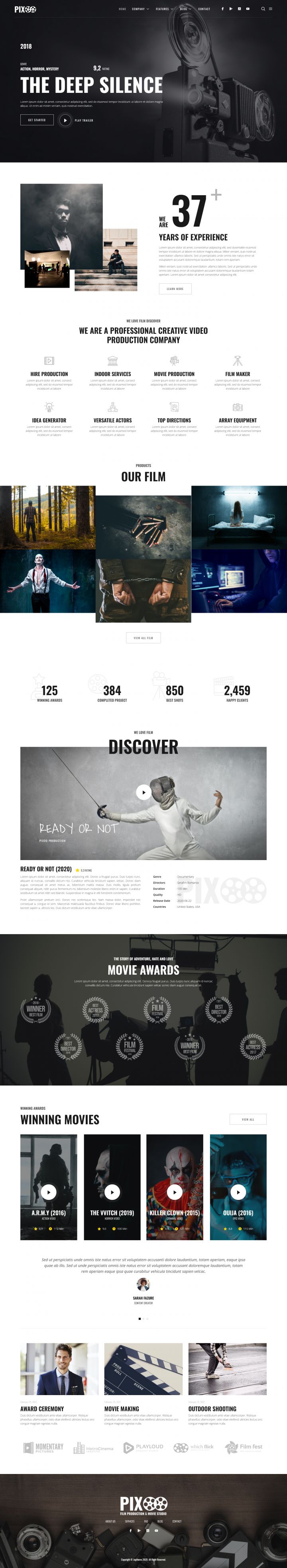 WordPress шаблон ThemeForest Pixoo