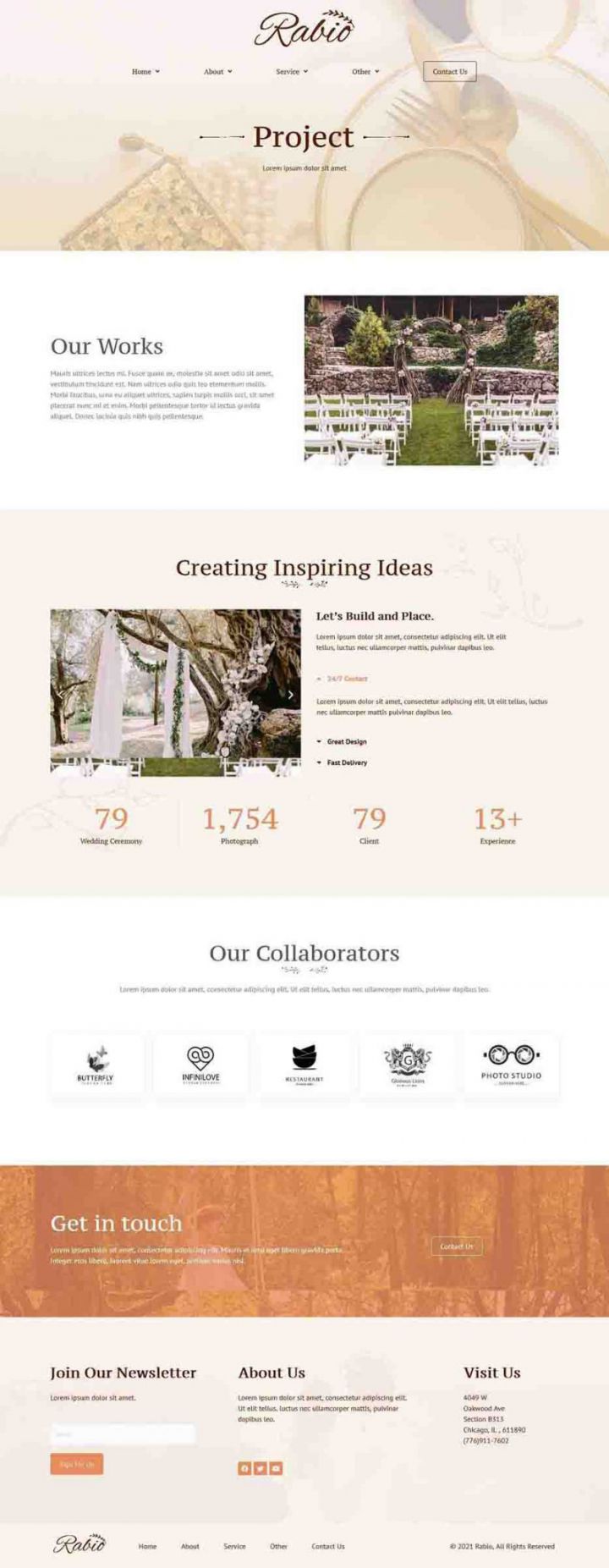 WordPress шаблон ThemeForest Rabio