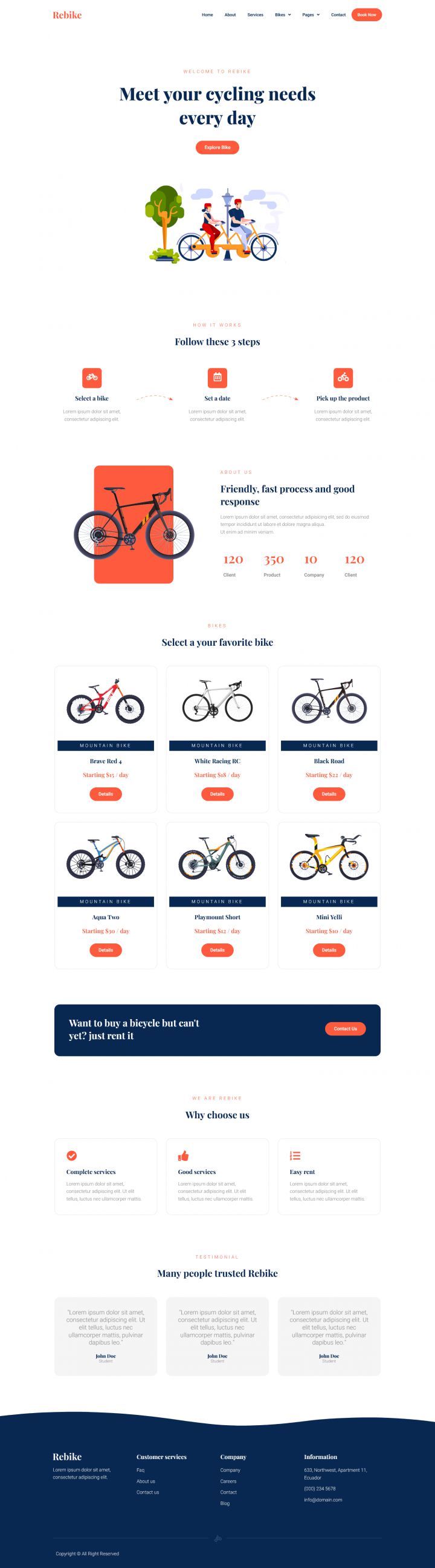 WordPress шаблон ThemeForest Rebike