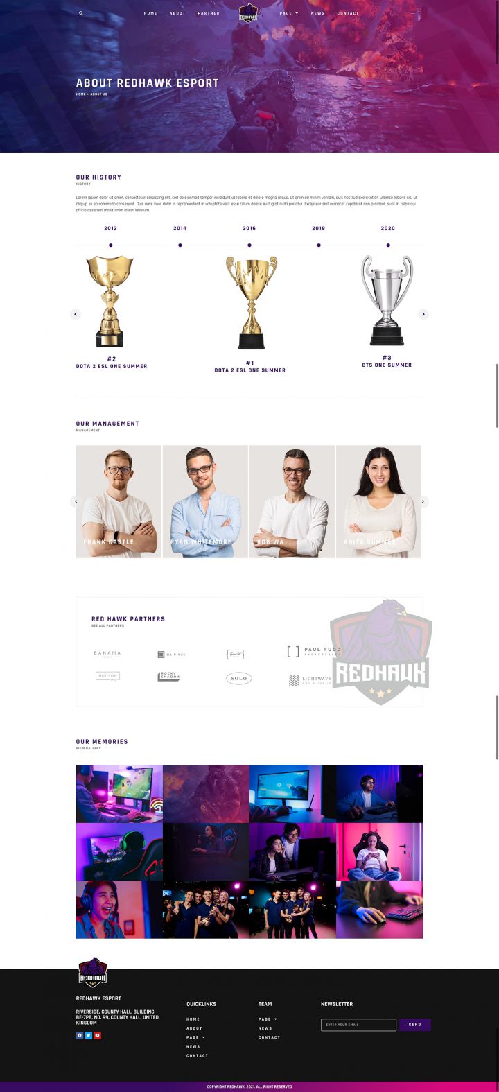 WordPress шаблон ThemeForest Redhawk