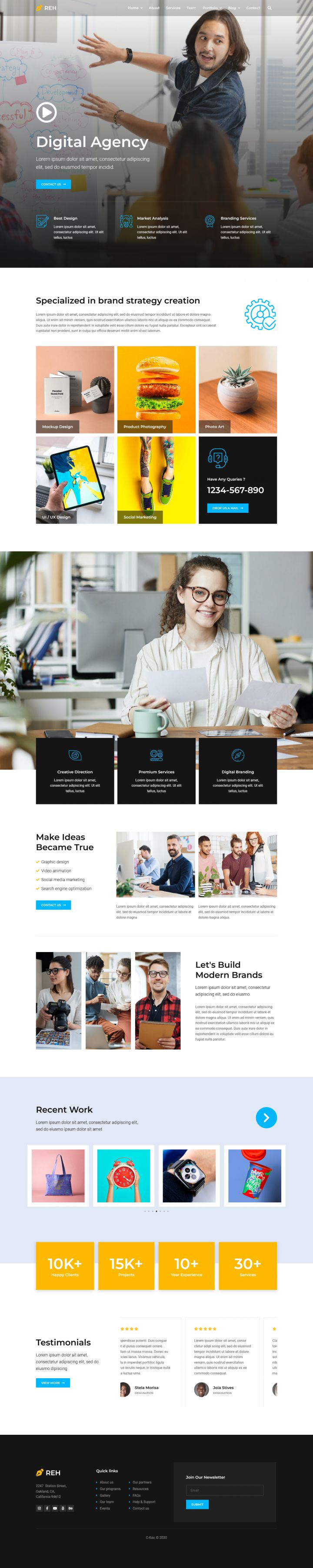 WordPress шаблон ThemeForest Reh