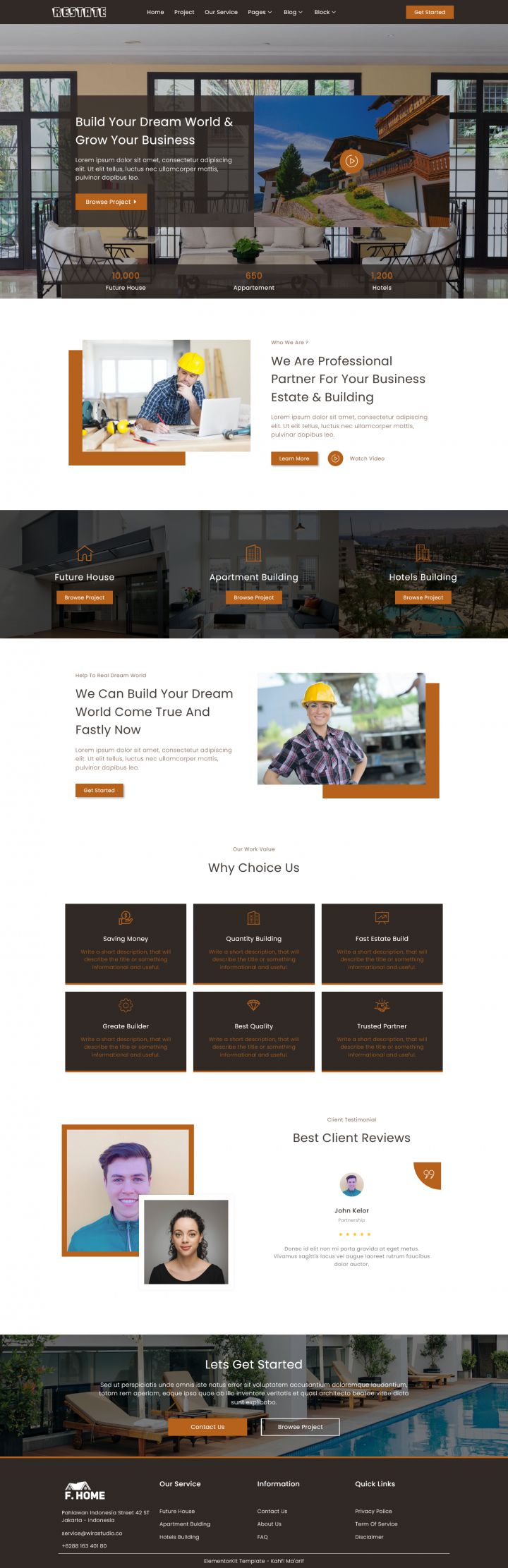 WordPress шаблон ThemeForest Restate