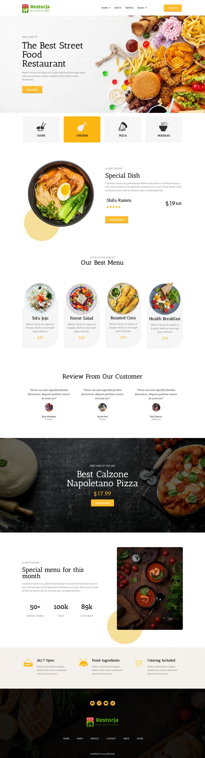 WordPress шаблон ThemeForest Restorja